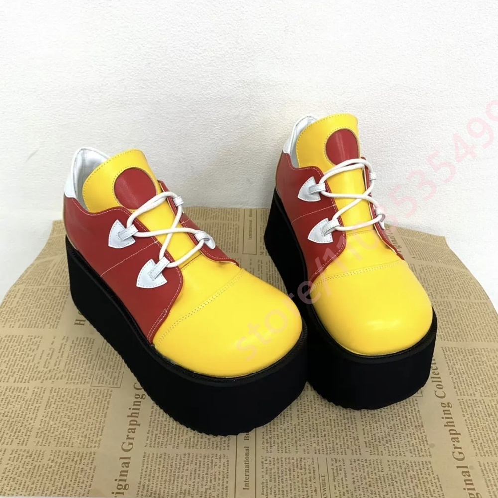 Women Color Block Platform Sne - Street Fashion Y2K recension och pris
