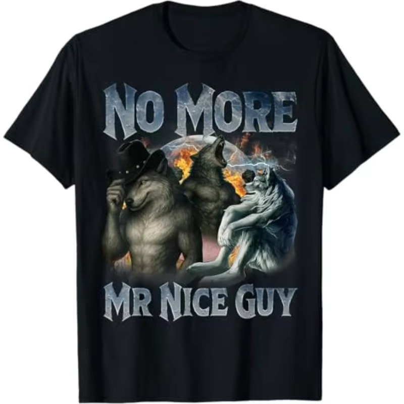 No More Mr Nice Guy Funny Alph - Street Fashion For Short Guys recension och pris