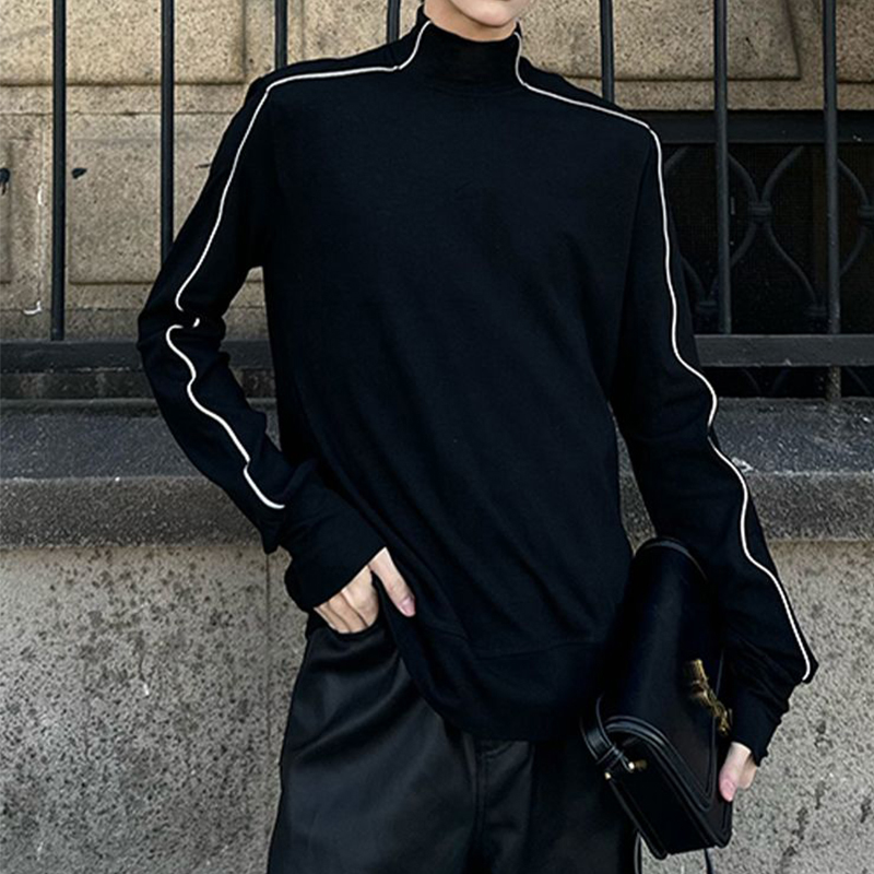 Men Long Sleeves Stand Hooded  - Street Fashion Men 2025 recension och pris