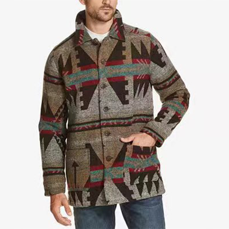 Casual Pocket Printed Long-sle - Street Fashion Men 2025 recension och pris