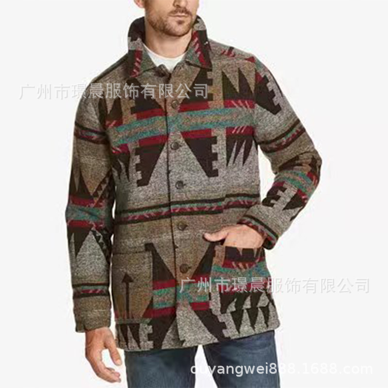 Casual Pocket Printed Long-sle - Street Fashion Men 2025 recension och pris